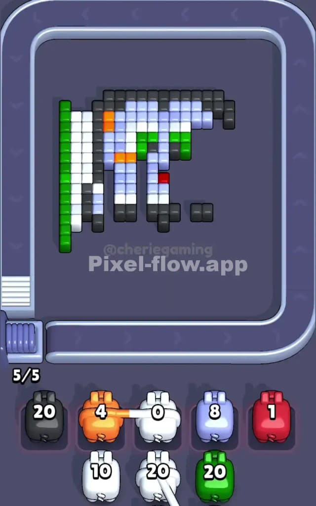 Pixel Flow Level 19 Solution 2