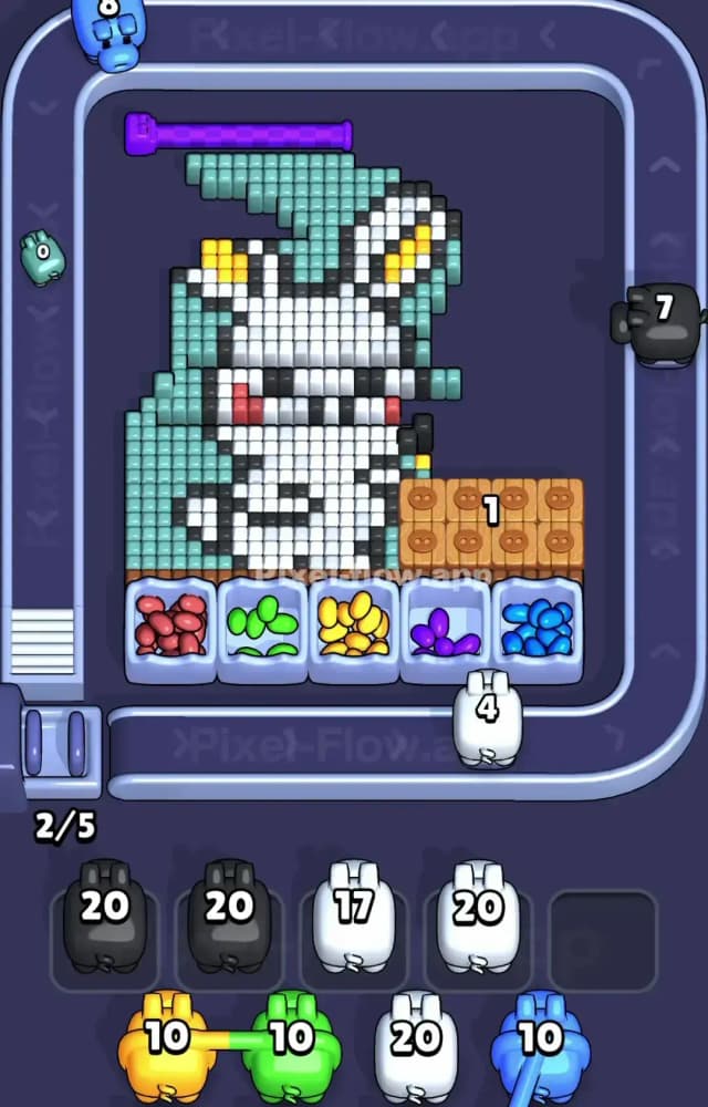 Pixel Flow Level 1345 Solution 2