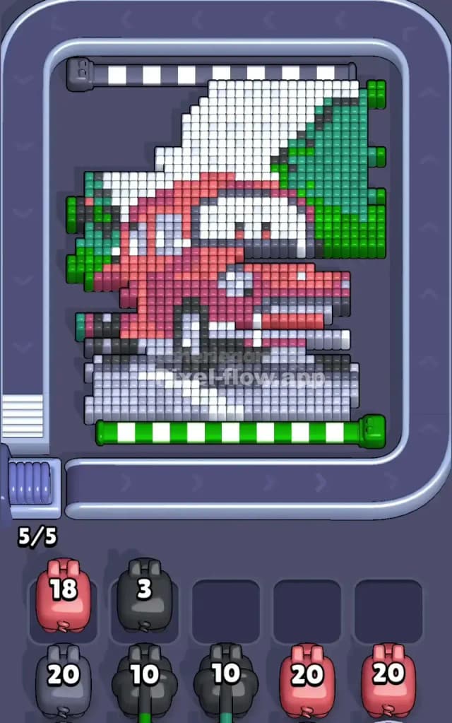 Pixel Flow Level 343 Solution 1