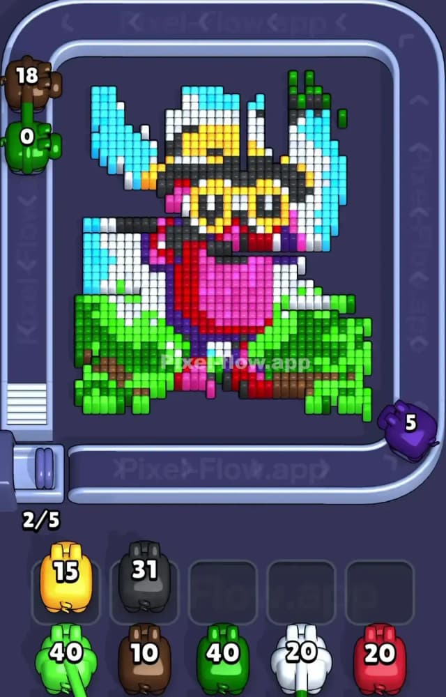 Pixel Flow Level 1440 Solution 1
