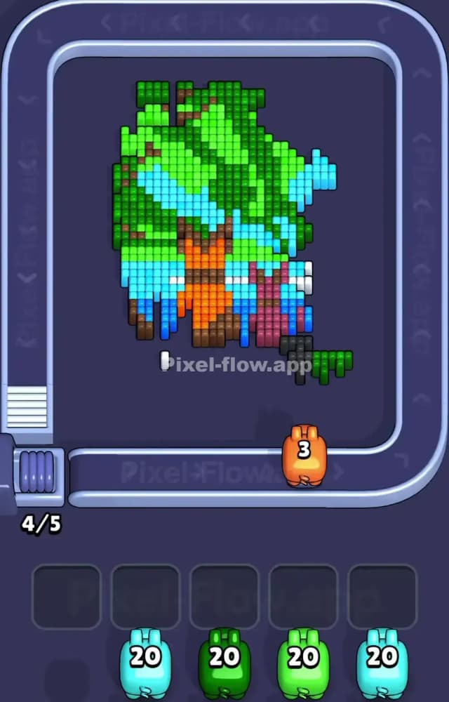 Pixel Flow Level 1228 Solution 2