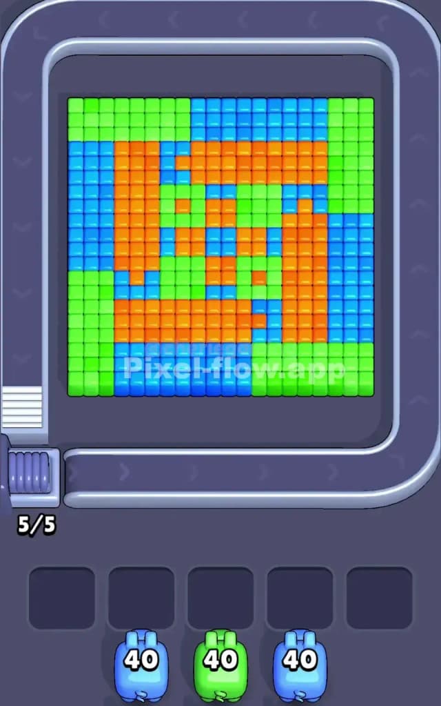 Pixel Flow Level 7 Gameplay