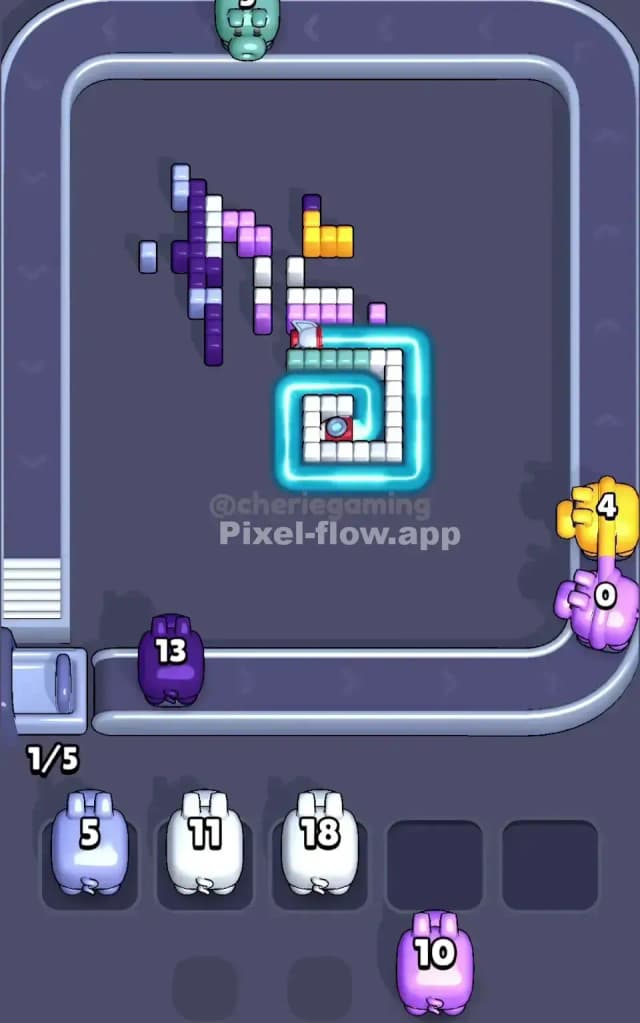 Pixel Flow Level 502 Solution 3