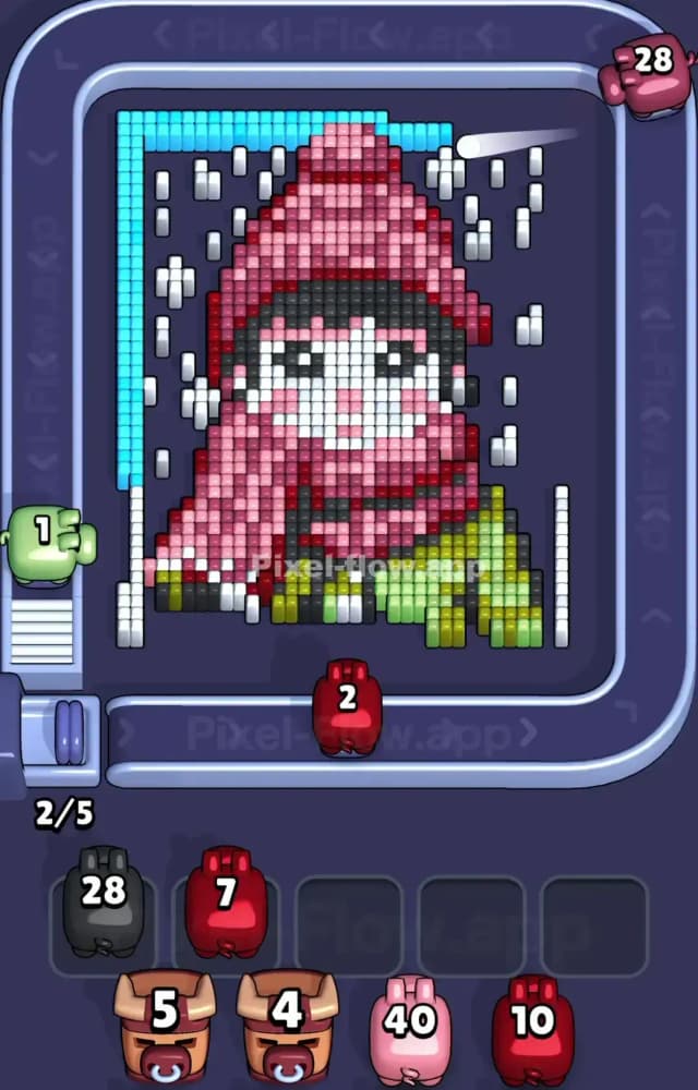Pixel Flow Level 1311 Solution 1