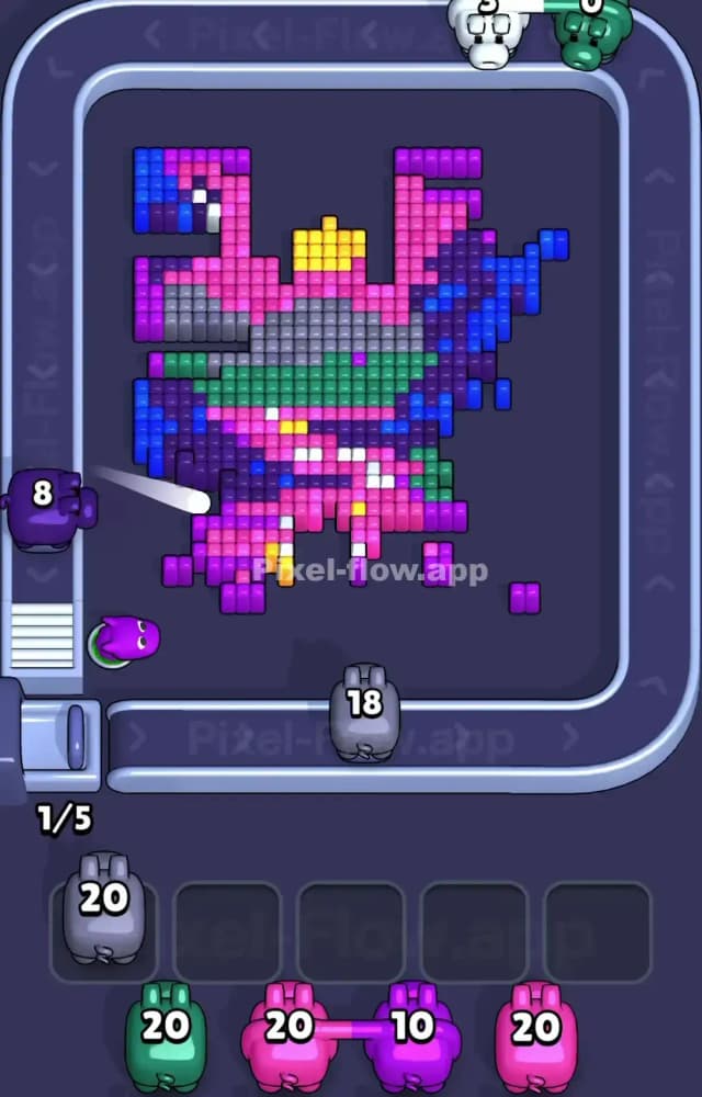 Pixel Flow Level 1423 Solution 2