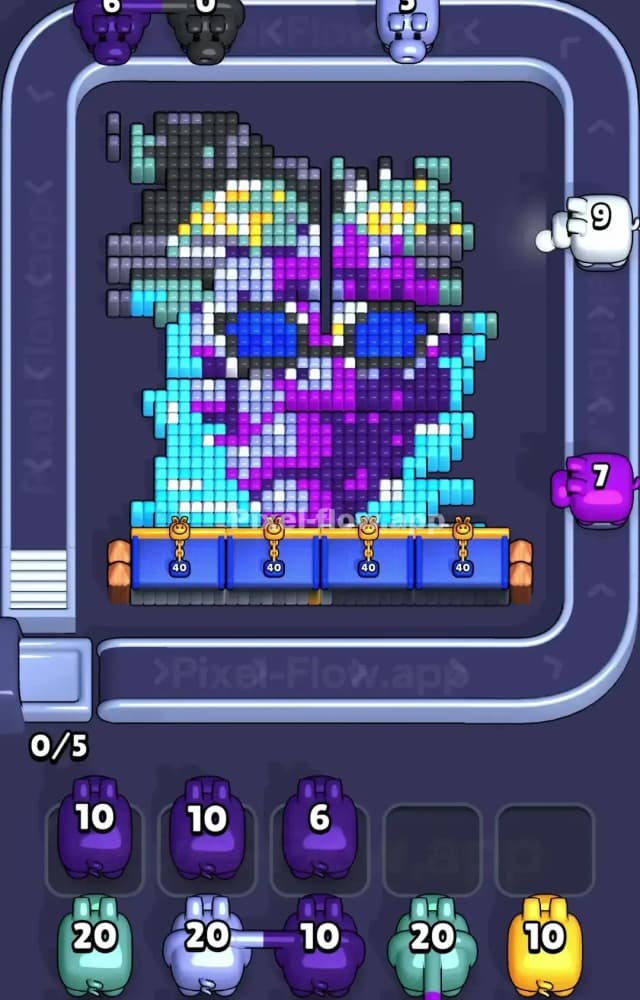 Pixel Flow Level 1595 Solution 1