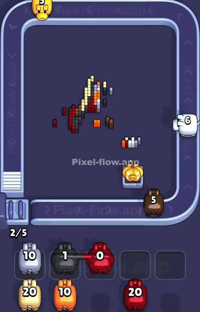 Pixel Flow Level 1145 Solution 3
