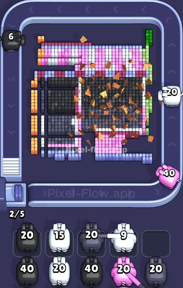 Pixel Flow Level 829 Solution 2