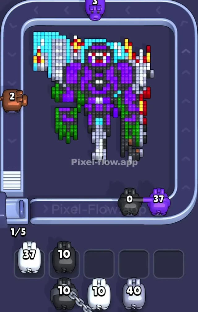 Pixel Flow Level 873 Solution 2