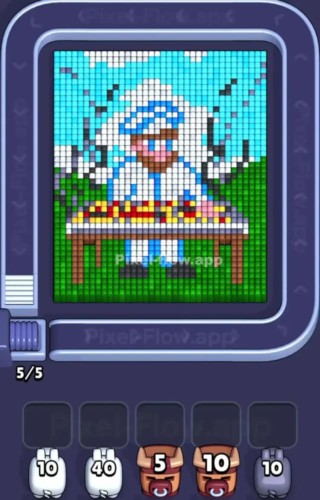 Pixel Flow Level 1495 Gameplay