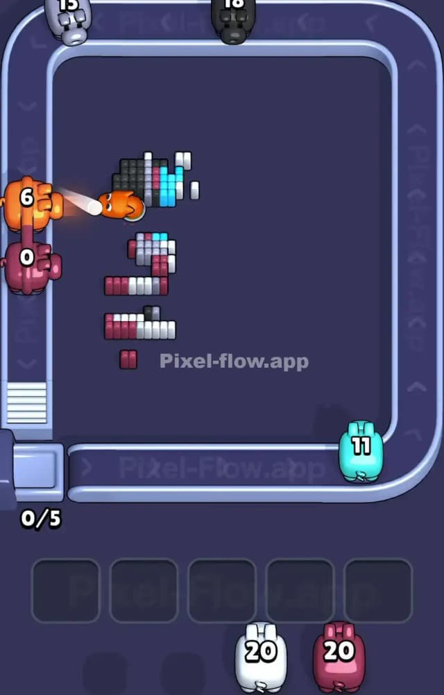 Pixel Flow Level 1212 Solution 3