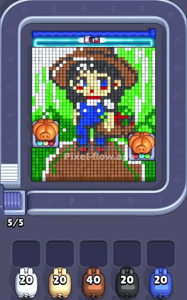 Pixel Flow Level 726 Gameplay
