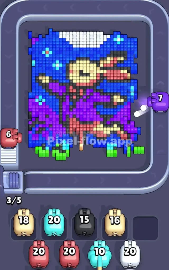 Pixel Flow Level 180 Solution 1