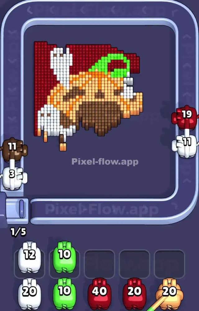 Pixel Flow Level 1044 Solution 2