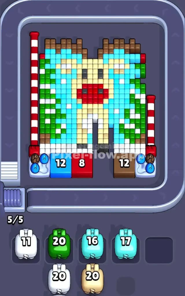 Pixel Flow Level 145 Solution 1