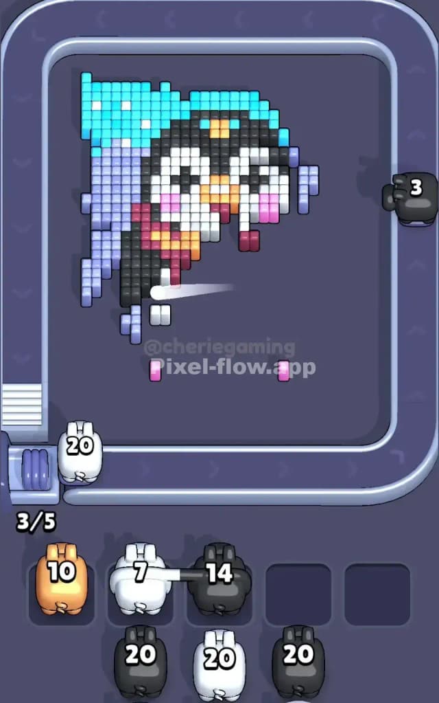 Pixel Flow Level 458 Solution 2