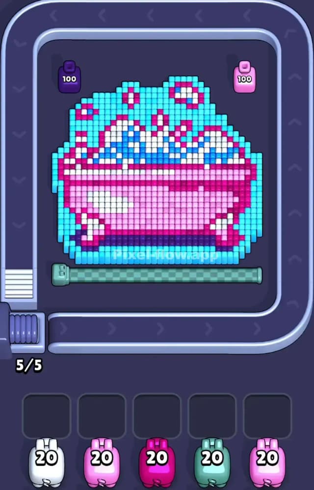 Pixel Flow Level 968 Gameplay