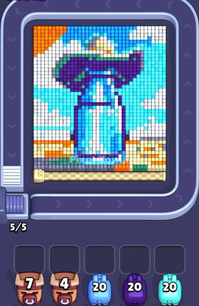 Pixel Flow Level 1796 Gameplay