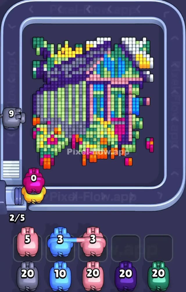 Pixel Flow Level 1237 Solution 1