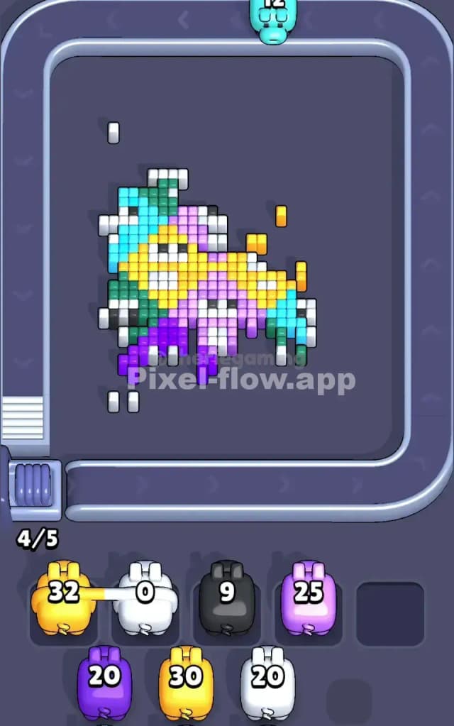 Pixel Flow Level 20 Solution 2