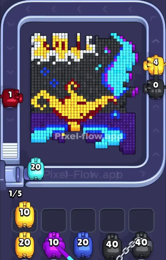 Pixel Flow Level 914 Solution 1