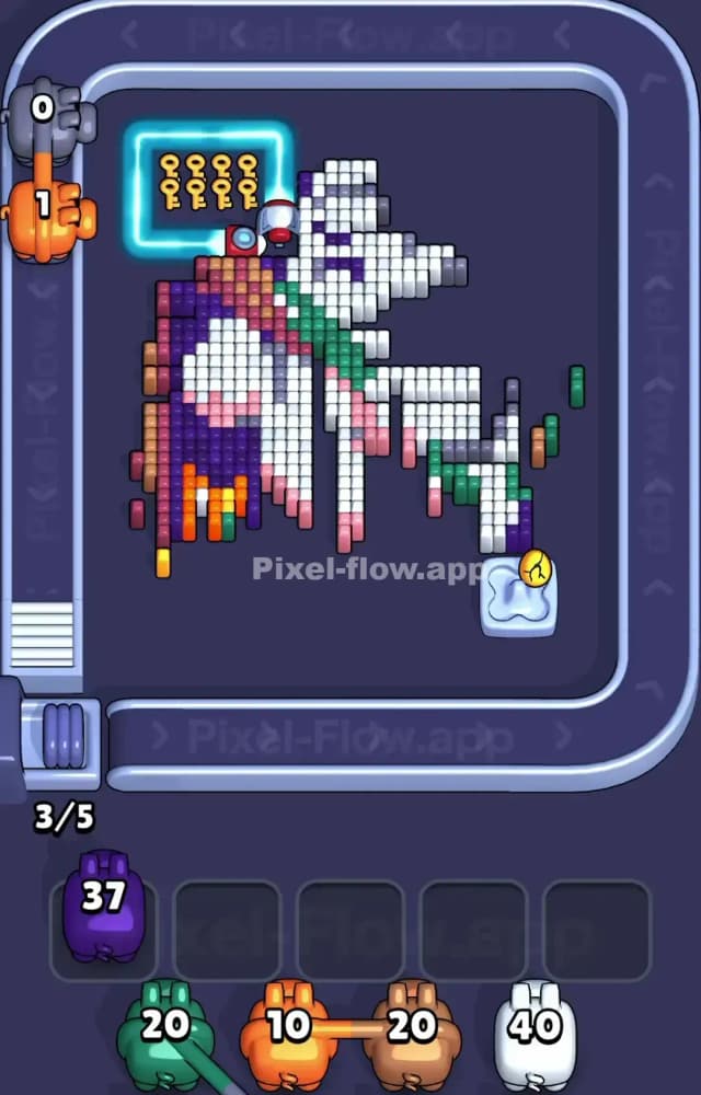Pixel Flow Level 1442 Solution 2