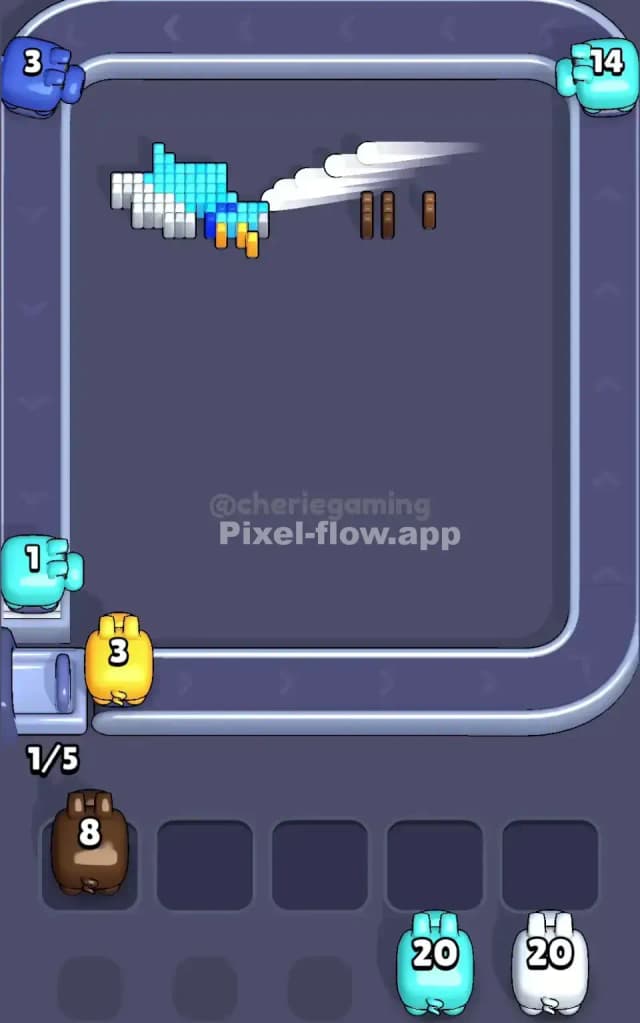 Pixel Flow Level 372 Solution 3