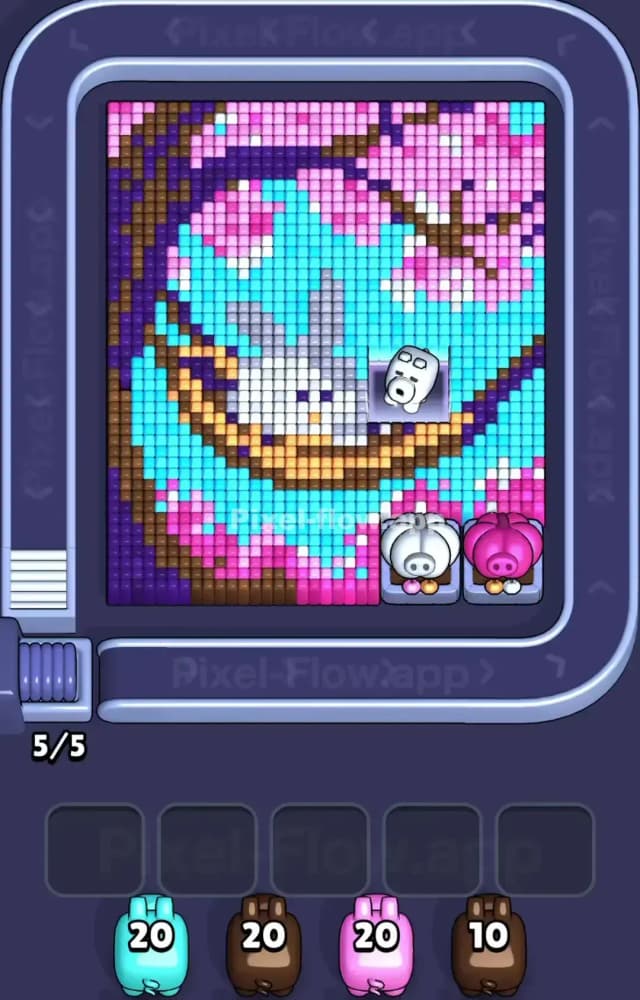 Pixel Flow Level 1336 Gameplay