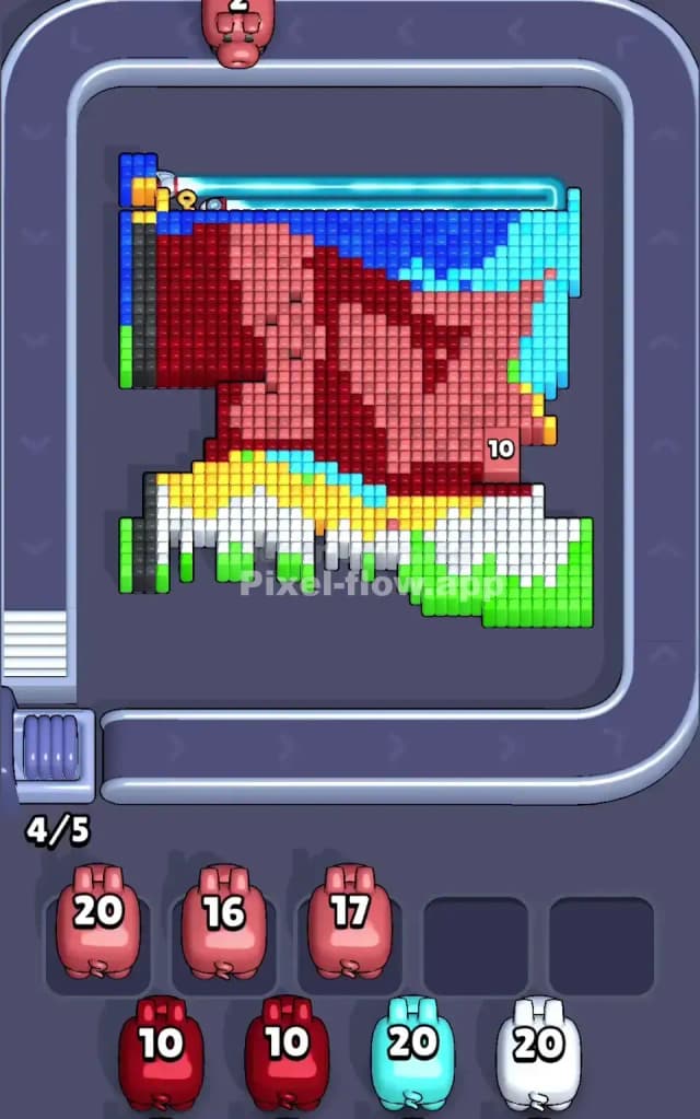 Pixel Flow Level 638 Solution 1