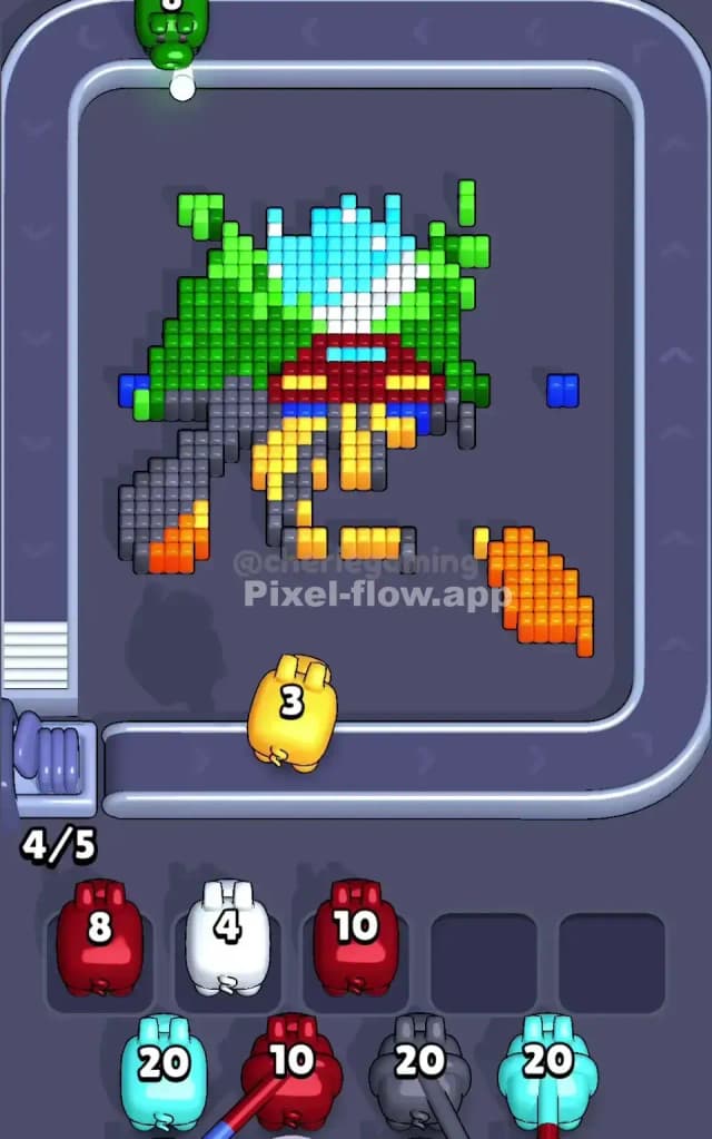 Pixel Flow Level 568 Solution 2