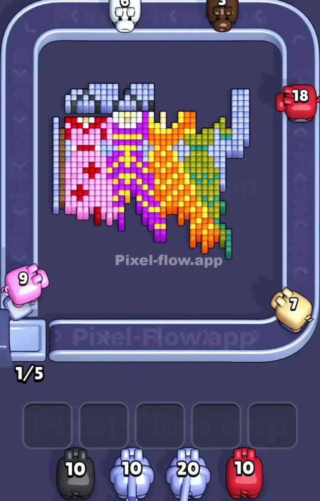 Pixel Flow Level 1058 Solution 2