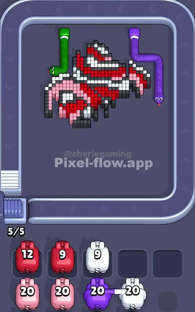 Pixel Flow Level 102 Solution 2