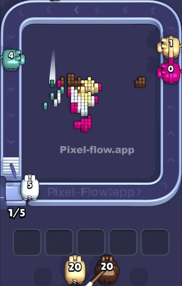 Pixel Flow Level 906 Solution 3