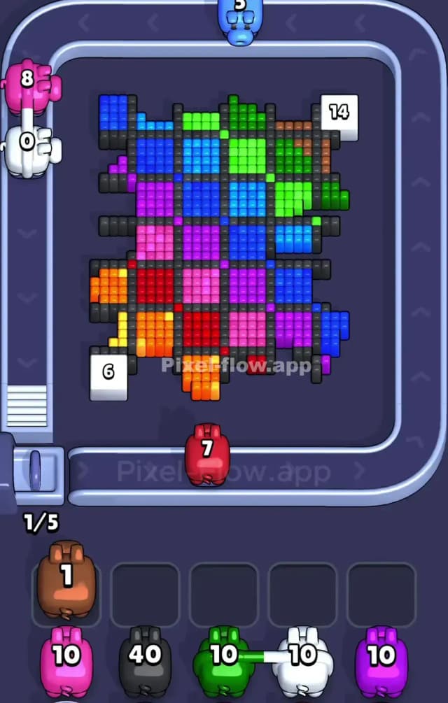 Pixel Flow Level 874 Solution 2