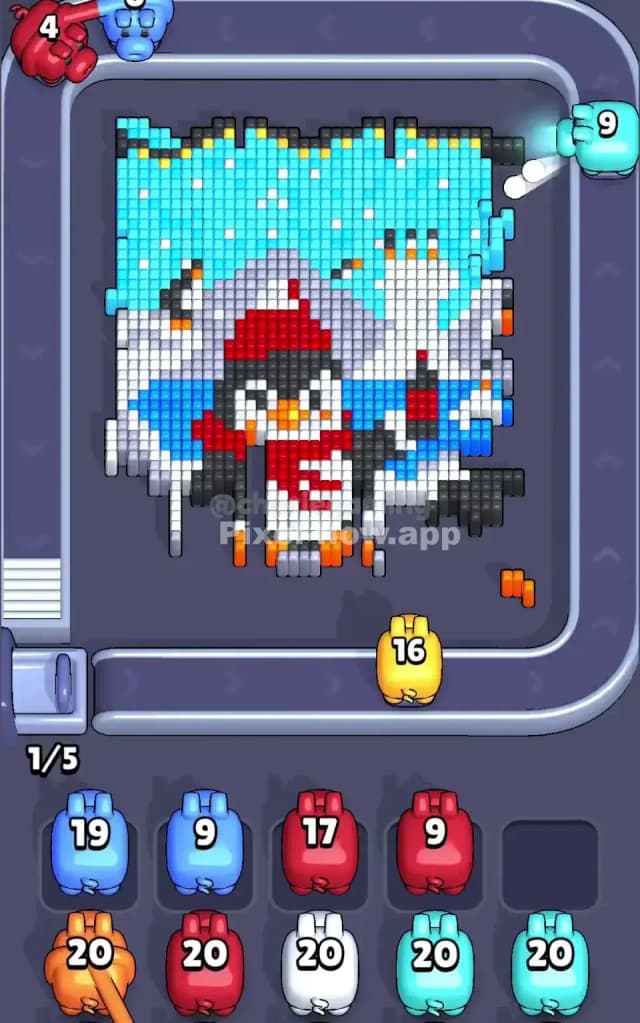 Pixel Flow Level 737 Solution 1