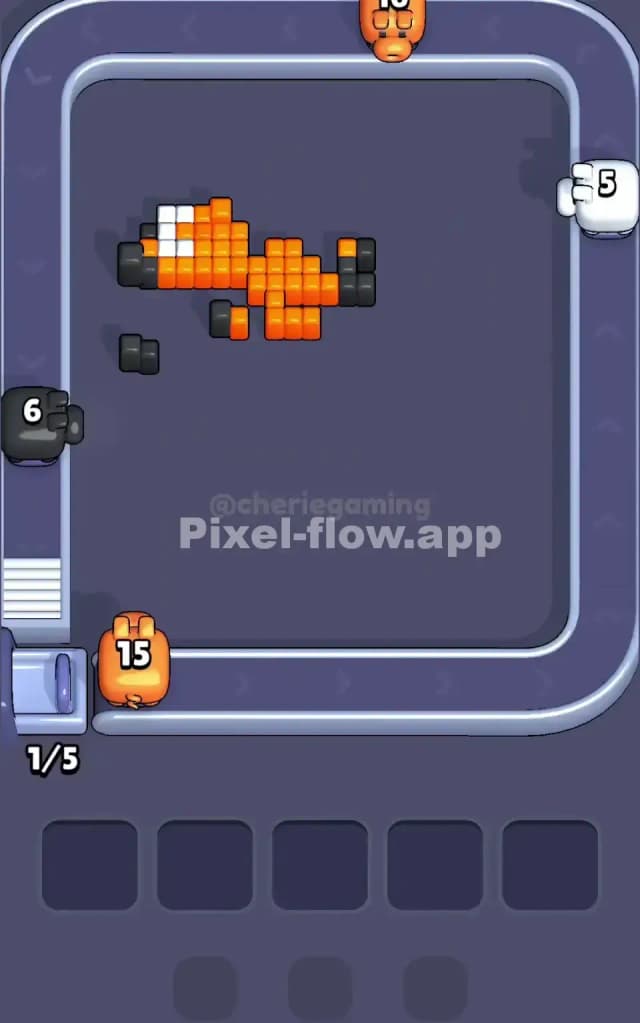 Pixel Flow Level 140 Solution 3