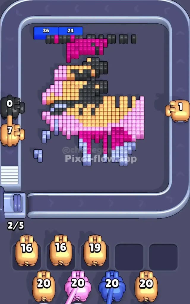 Pixel Flow Level 482 Solution 2