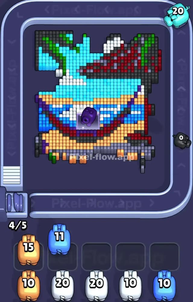 Pixel Flow Level 1396 Solution 1