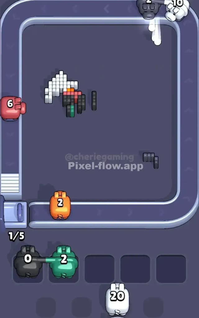 Pixel Flow Level 322 Solution 3