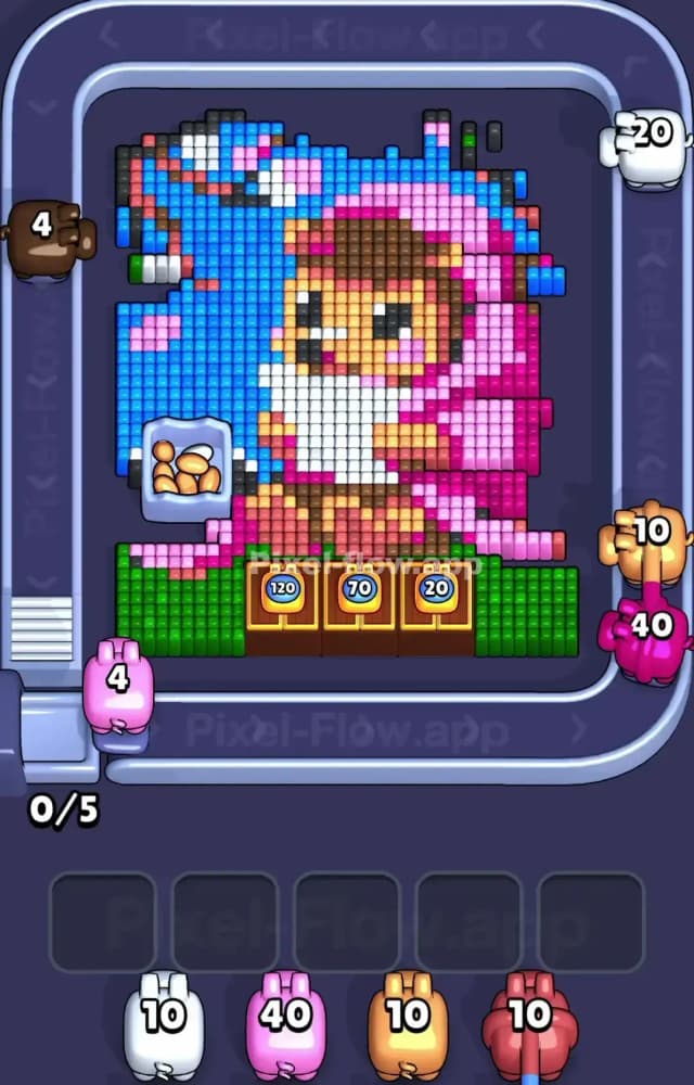 Pixel Flow Level 1387 Solution 1