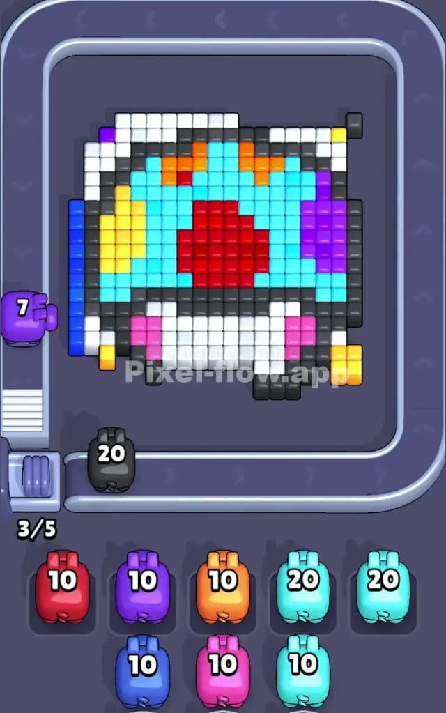Pixel Flow Level 36 Solution 1