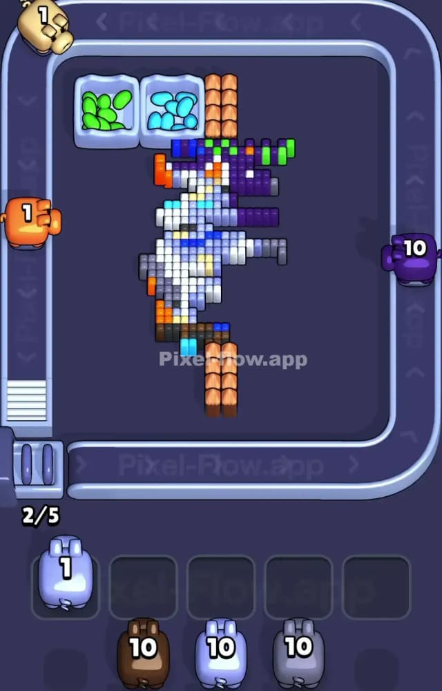 Pixel Flow Level 1251 Solution 1