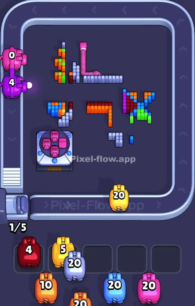 Pixel Flow Level 845 Solution 3