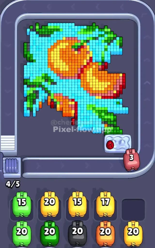 Pixel Flow Level 355 Solution 1