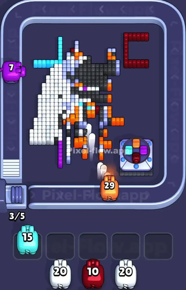 Pixel Flow Level 1002 Solution 1