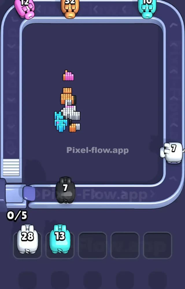 Pixel Flow Level 1028 Solution 3