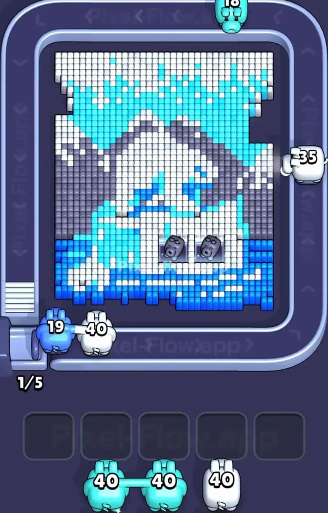 Pixel Flow Level 1221 Solution 2