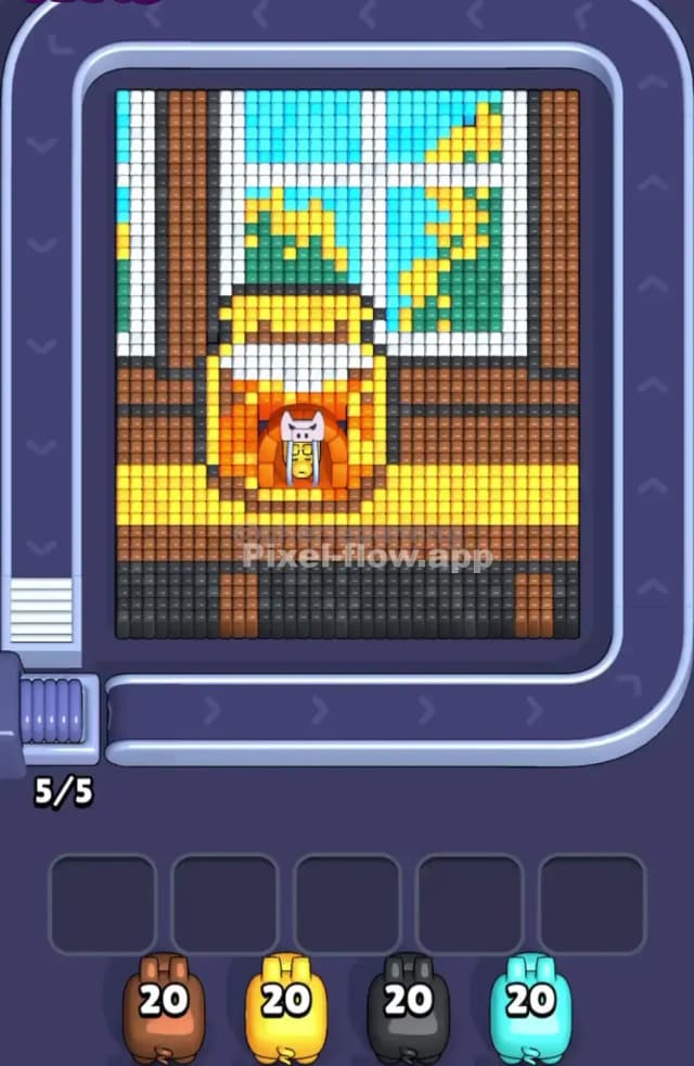 Pixel Flow Level 1798 Gameplay