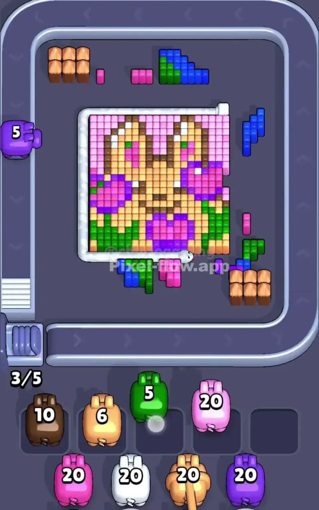 Pixel Flow Level 616 Solution 1