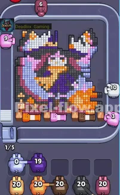 Pixel Flow Level 455 Solution 1